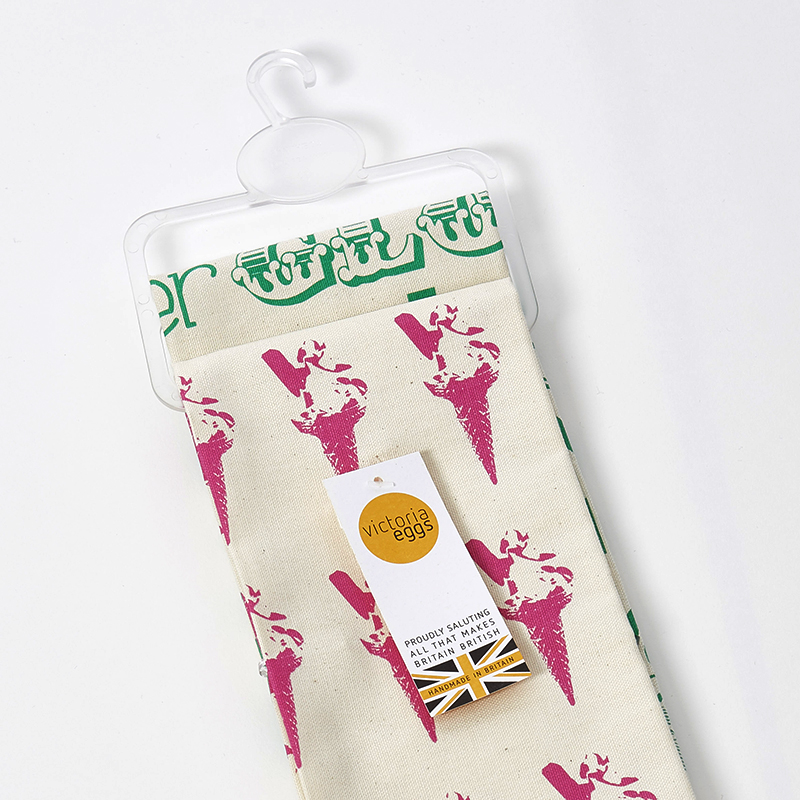 Set of 2 Tea Towels on a Plastic Hanger